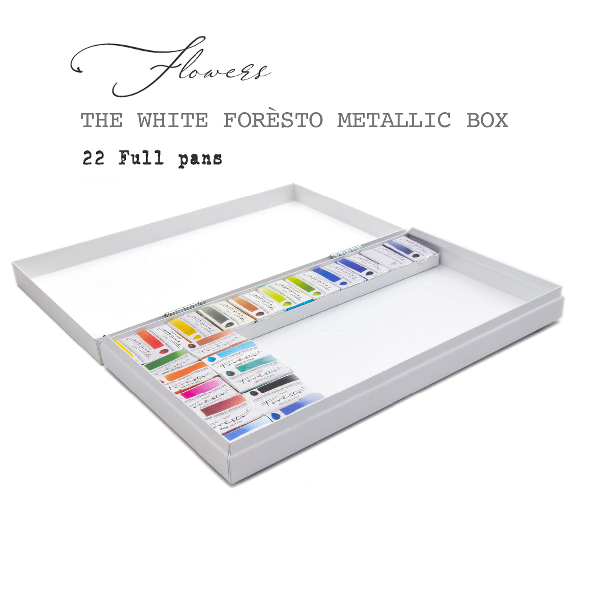 White Forèsto box 22 full pans Flowers
