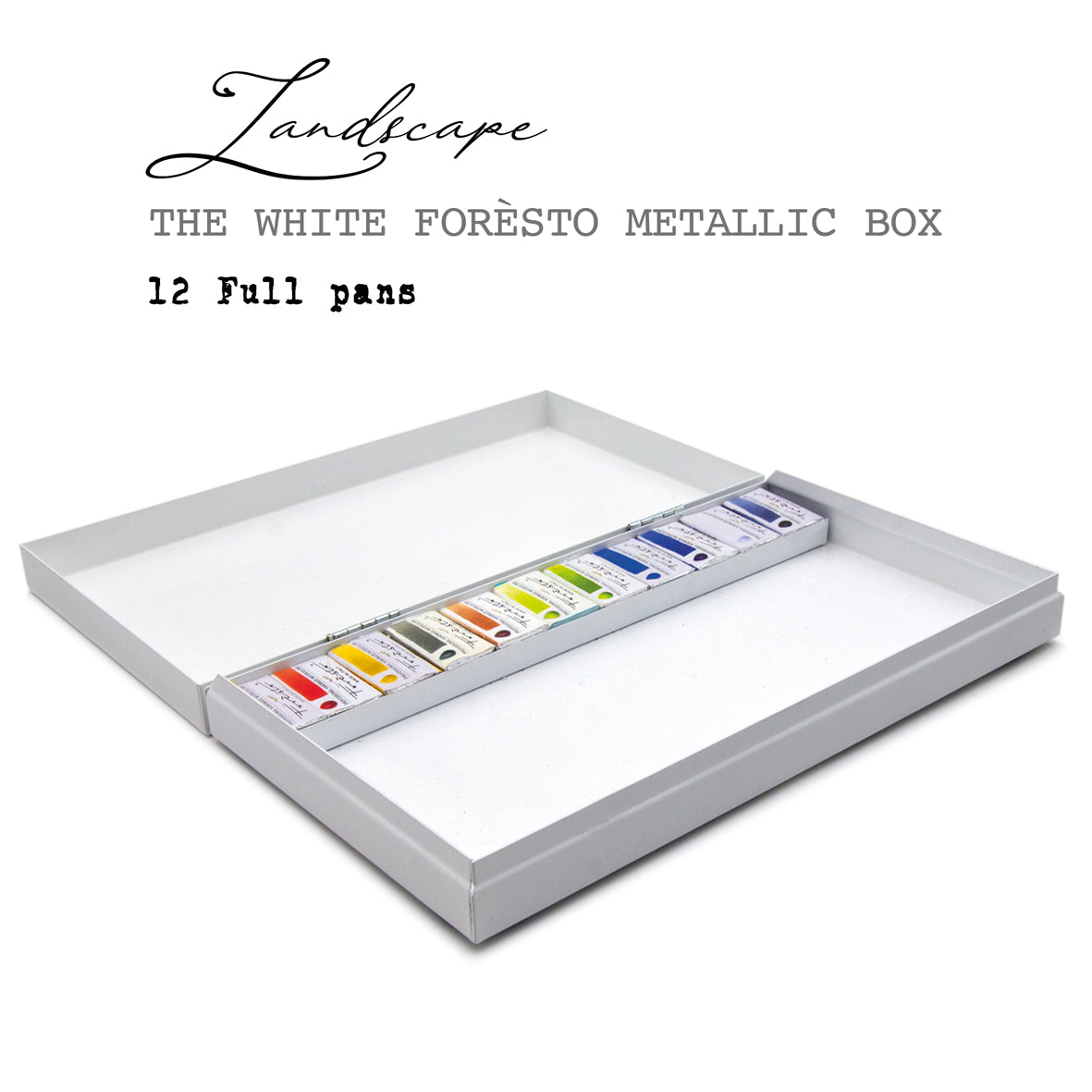 White Forèsto box 12 full pans landscape