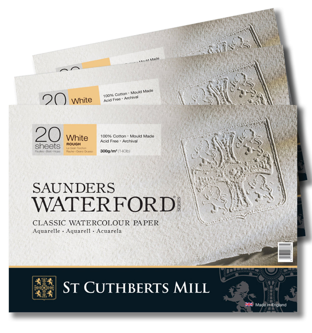 Blocco carta per acquerello Saunders Waterford 26 x36 da 300 gr. 20 fogli