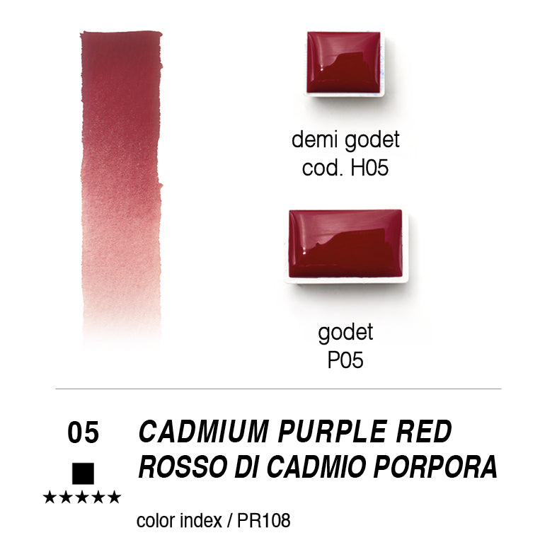 "Forèsto Watercolours" cadmium red purple