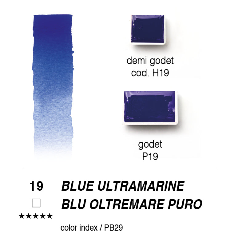 "Forèsto Watercolors"Pure ultramarine blue