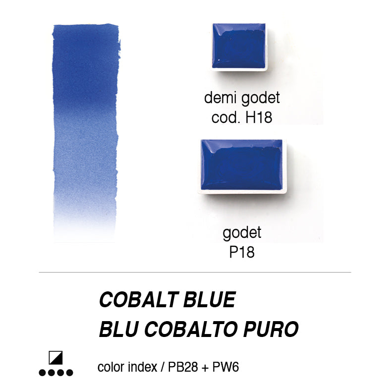 "Acquerelli Forèsto" Blu cobalto puro